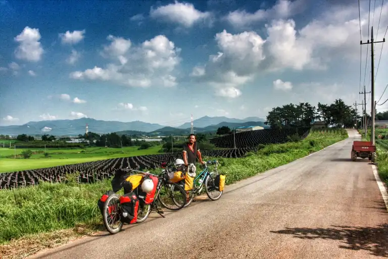 biking in korea