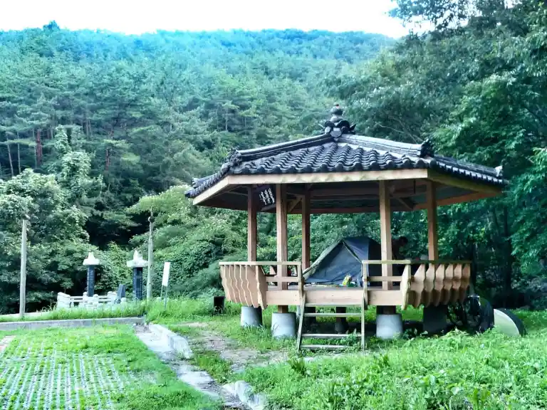 cycling south korea camping